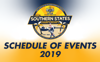 2019 Schedule of Events